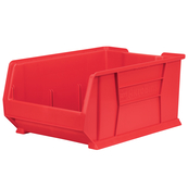 Red, 23-7/8" x 16-1/2" x 11" Stacking Shelf Bin (1 Per Carton)
