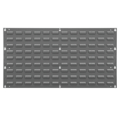 Grey, 35-3/4" x 19" Louvered Wall Panel