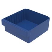 Blue, 12" x 11-1/8" x 4-5/8" Drawer Bin (4 Per Carton)