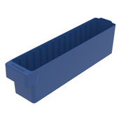 Blue, 18" x 3-3/4" x 4-5/8" Drawer Bin (6 Per Carton)