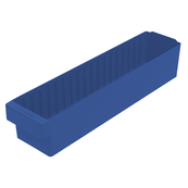Blue, 23-7/8" x 5-9/16" x 4-5/8" Drawer Bin (6 Per Carton)