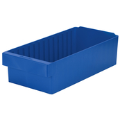 Blue, 18" x 8-3/8" x 4-5/8" Drawer Bin (4 Per Carton)