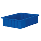 Blue, 22-3/8" x 17-3/8" x 6" Dividable Grid Container (4 Per Carton)