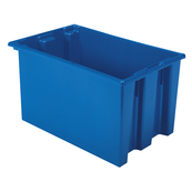 Blue, 23-1/2" x 15-1/2" x 12" Nest and Stack Tote (3 Per Carton)