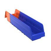 Blue/Orange, 17-7/8" x 4-1/8" x 4" Indicator Bin (12 Per Carton)