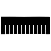 Black, Long Dividers For The A33166 (Package of 6)
