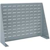 Grey, 27-15/16" x 8-9/16" x 19-9/16" Louvered Bench Rack