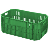 Green, 20"L x 12"W x 8"H Vented Handsfree Crate