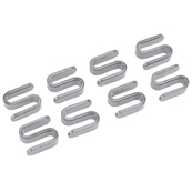 Grey, S-Hooks (Package of 8)