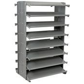 Grey, 12" x 36" x 60" Double Sided Pick Rack