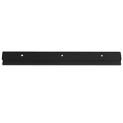 Black, 12" x 1 3/4" x 1/4" Plastic Rail