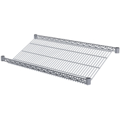 Chrome, 18" x 36" Slanted Wire Shelf