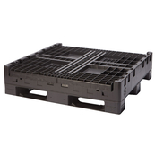 Black, 48" x 45" x 34", Collapsible, 2 Gates, 1800lbs Cap.