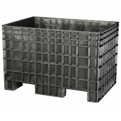 Black, 42" x 29" x 28", Fixed Wall, 900lbs Cap., Bulk Box