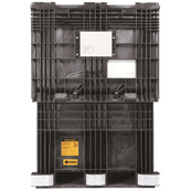 Black, 56" x 45" x 64", CenterFlow w/ Lid, Extension Ring, 2800lbs Cap.
