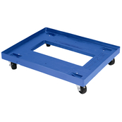 Blue, 28" x 23" x 5", Multi-Purpose Tray Plastic Dolly