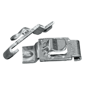 Plated, Shelf Clip for Steel Shelves with Beaded, Angle and T-Posts