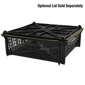 Black, 24"L x 24"W x 8"H Shellfish Container