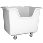 Grey, 43" x 31" x 36", 4" Corner Casters,  16 Bu. / 19 Cu. Ft., 800lb Cap., Easy Access Starcart