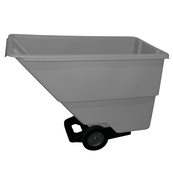 Grey, 55" x 28" x 38", 5/8 Cu. Yd., 400lb Cap. Medium Duty Tilt Truck