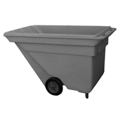 Grey, 68" x 36" x 42", 1.1 Cu. Yd., 1200lb Cap. Heavy Duty Tilt Truck