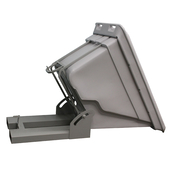 Grey, 67" x 35" x 45", 1.1 Cu. Yd., 1000lb Cap., Self Dumping Hopper