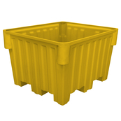 Yellow, 48" x 42" x 30", 24 Cu. Ft., 1200lb Cap., Nesting Forklift Bin w/o Lid