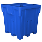 Blue, 44" x 44" x 46", 38 Cu. Ft., 2000lb Cap., Nesting Forklift Bin w/o Lid