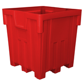 Red, 44" x 44" x 46", 38 Cu. Ft., 2000lb Cap., Nesting Forklift Bin w/o Lid