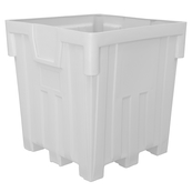 White, 44" x 44" x 46", 38 Cu. Ft., 2000lb Cap., Nesting Forklift Bin w/o Lid