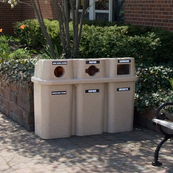 Sandstone , 54" x 19" x 38", 18 Gal. x 3 / 82 Litres x 3, Trio Bullseye