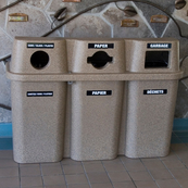 Sandstone , 54" x 19" x 38", 18 Gal. x 3 / 82 Litres x 3, Trio Bullseye