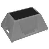 Grey, 28" x 20" x 13" Single Step Stand, 500lbs load capacity, 10lbs weight