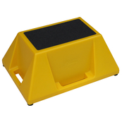 Yellow, 28" x 20" x 13" Single Step Stand, 500lbs load capacity, 10lbs weight
